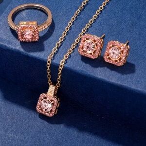 Luxury Square Jewelry Set for Women – 4-Piece Elegant Bohemian Style 💎 Includes